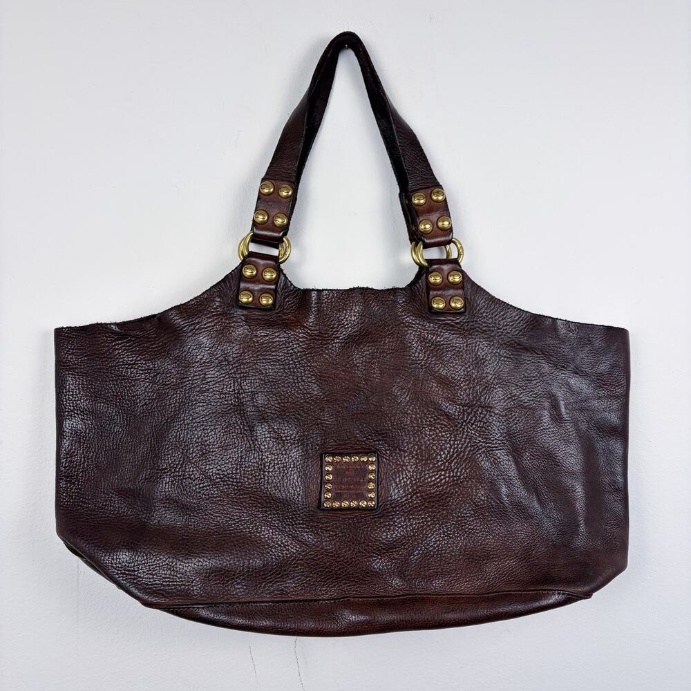 Campomaggi Atena Leather Shopping Bag in Moro